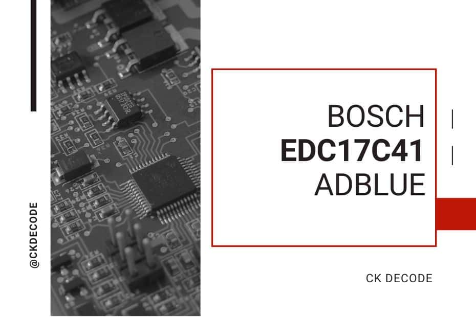 BOSCH EDC17C41 AdBlue off