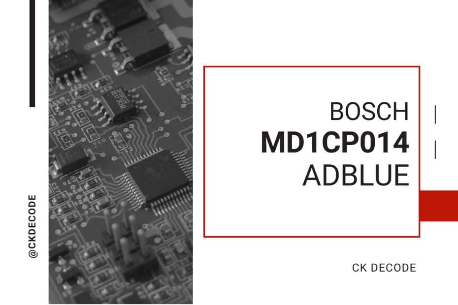 BOSCH MD1CP014 AdBlue Off