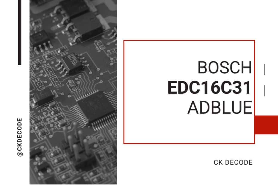 Bosch EDC16C31 Adblue off
