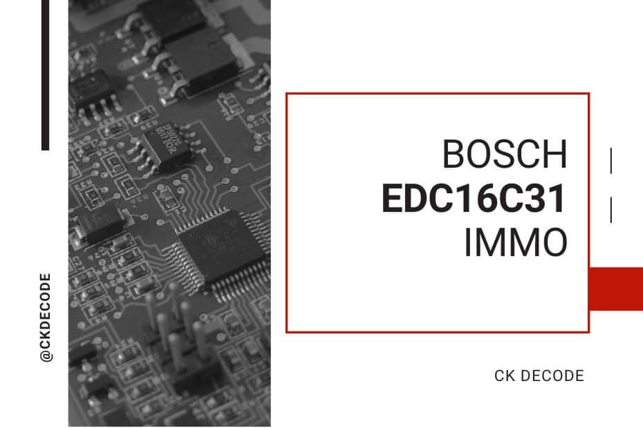 Bosch EDC16C31 Adblue off