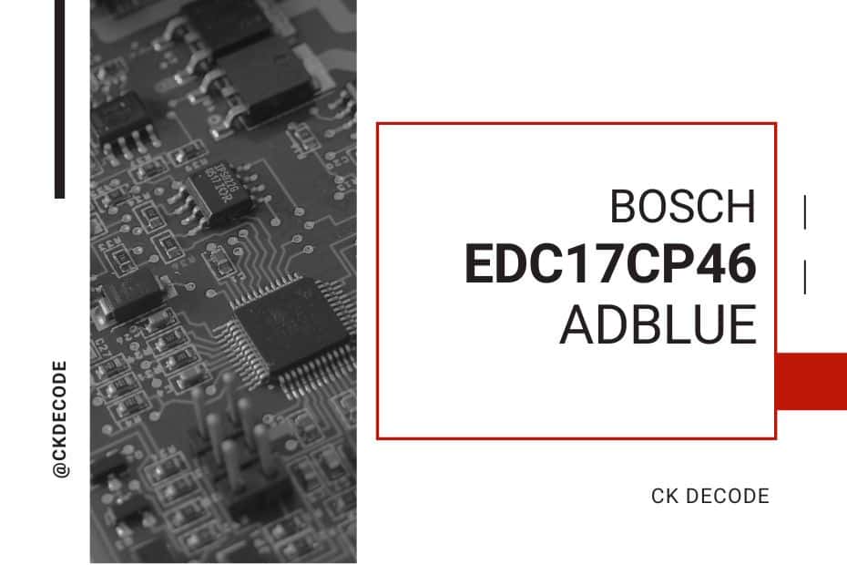 Bosch EDC17CP46 AdBlue Off