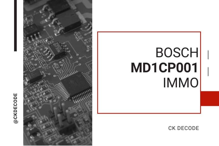 Bosch MD1CP001 Adblue off