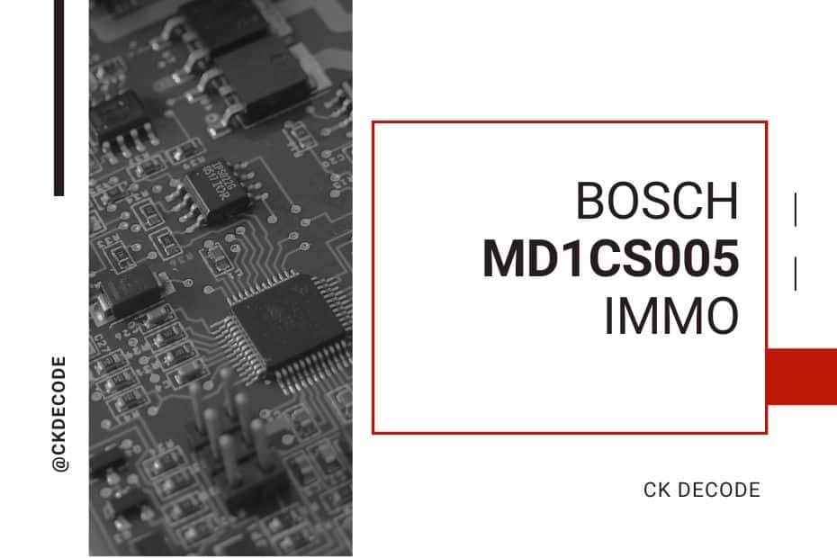 Bosch MD1CS005 Adblue off