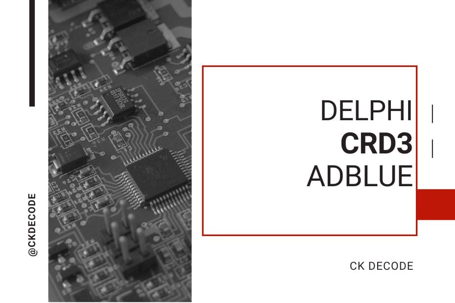 Delphi CRD3 Adblue off