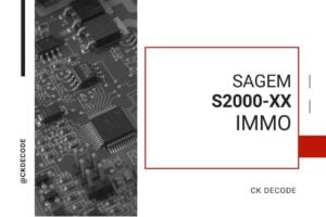 Immo S2000-xx Sagem