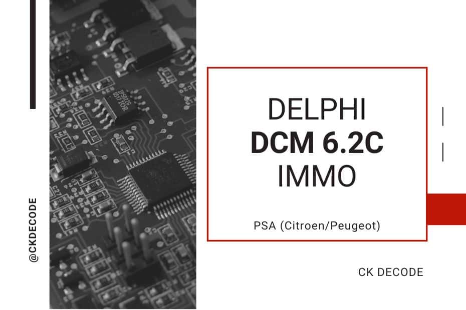 DELPHI DCM6.2C Immo Virgin: PSA and FCA groups - CKECU