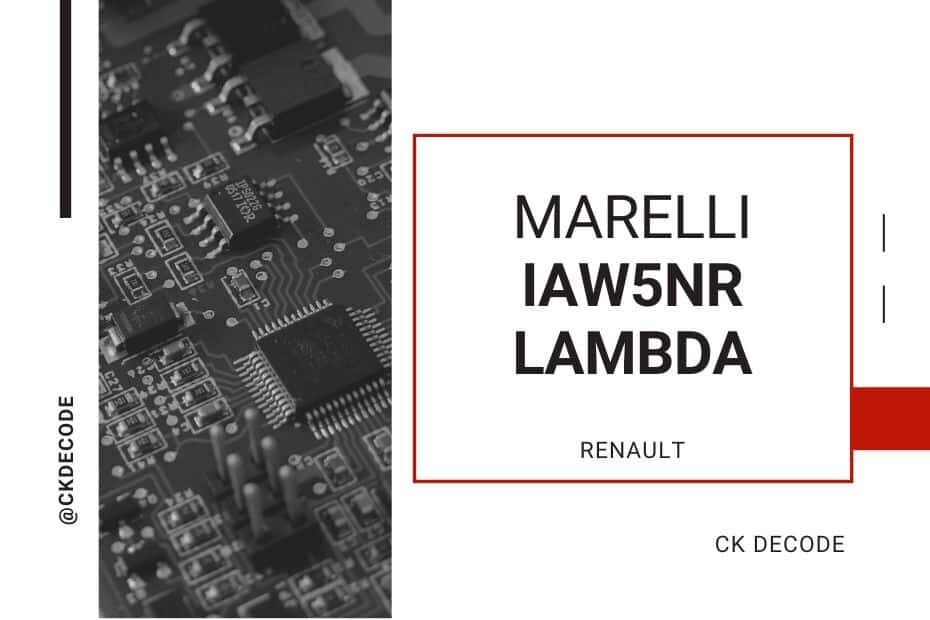 RENAULT MARELLI IAW5NR Lambda