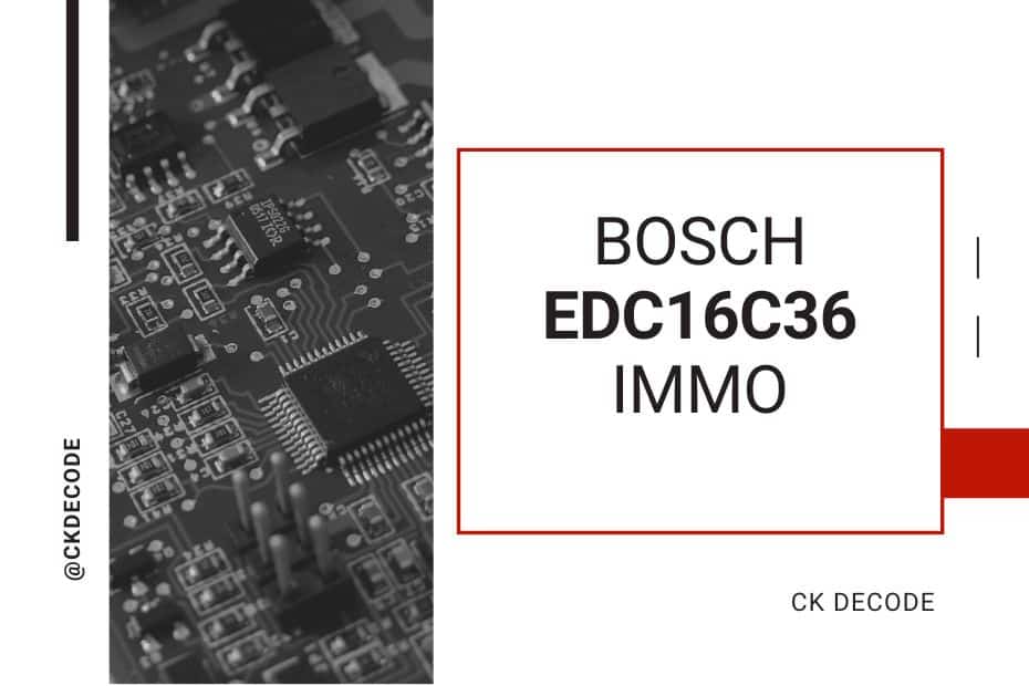 BOSCH EDC16C36 Immo