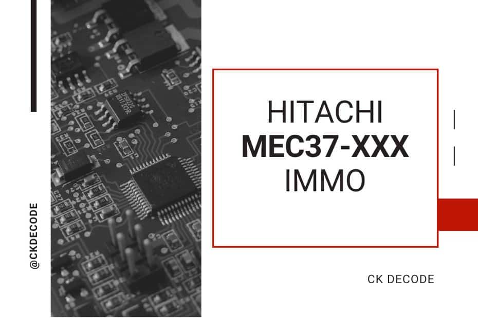 HITACHI MEC37-XXX Immo
