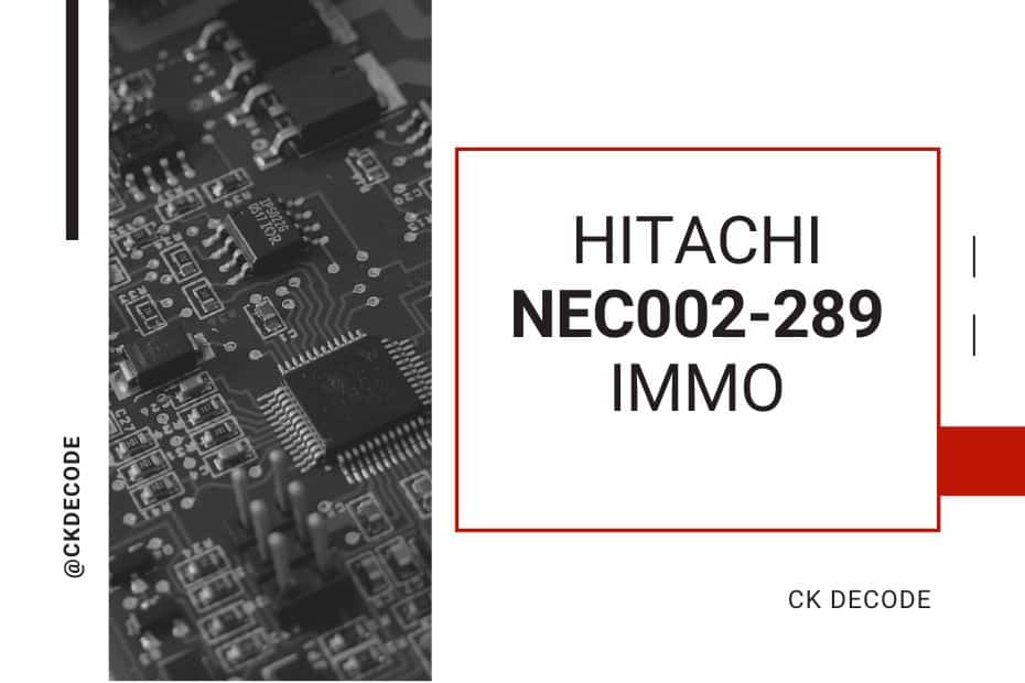 HITACHI NEC002-289 Immo