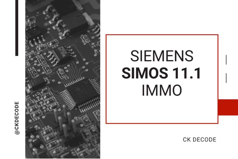 SIEMENS SIMOS 11.1 Immo