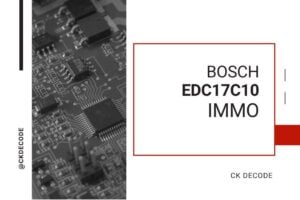 EDC17C10 Bosch immo