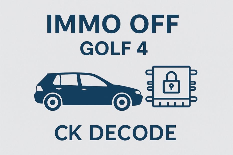 Immo off Golf 4