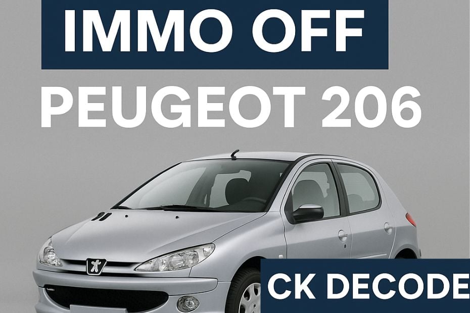 Immo off Peugeot 206
