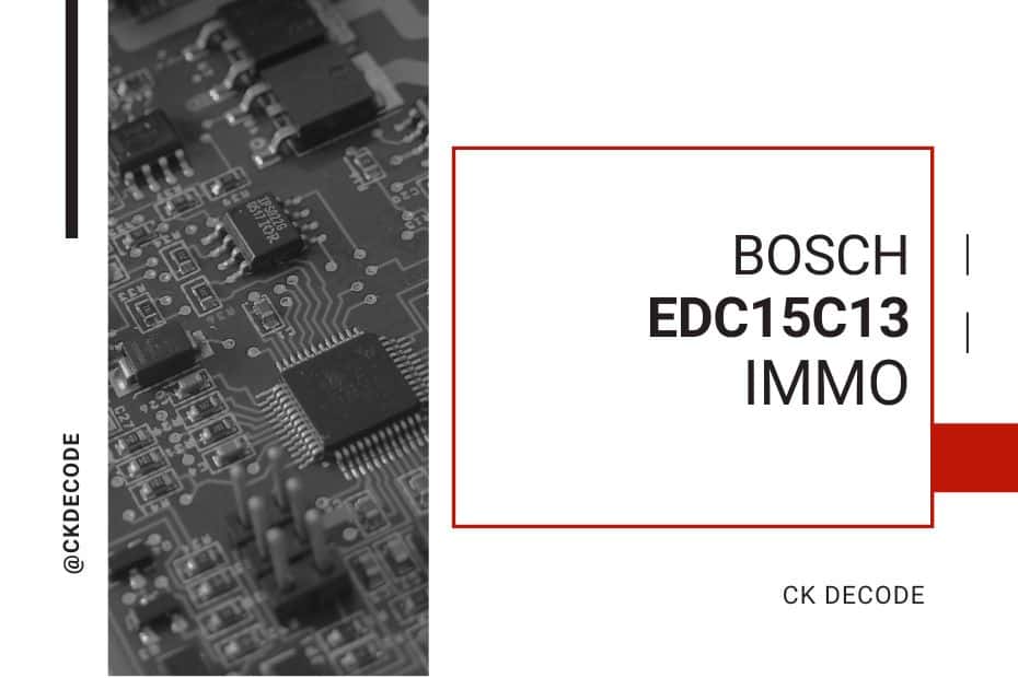 Bosch EDC15C13 Immo