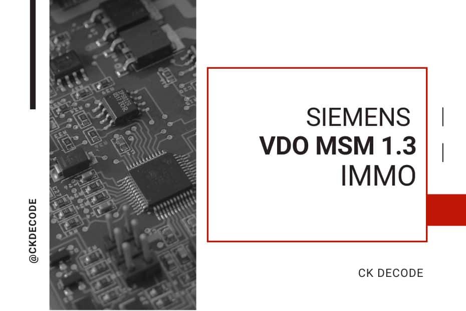 Immo Siemens VDO MSM 1.3