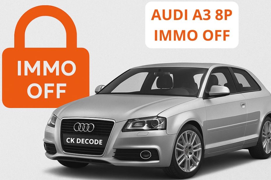 Audi A3 8P Immo off