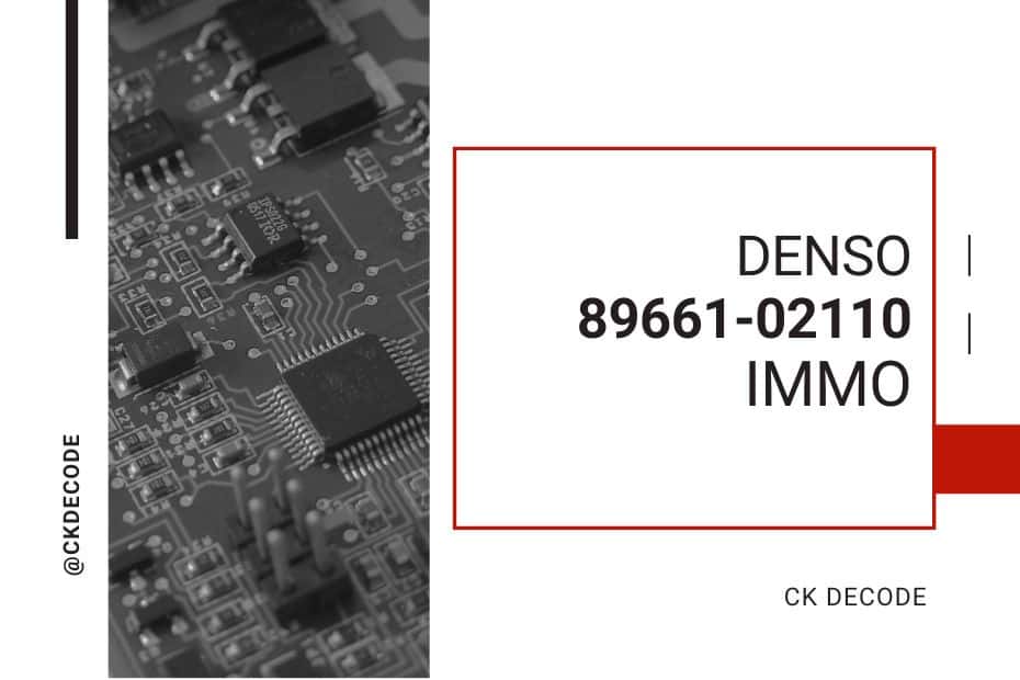Denso 89661-02110 immo