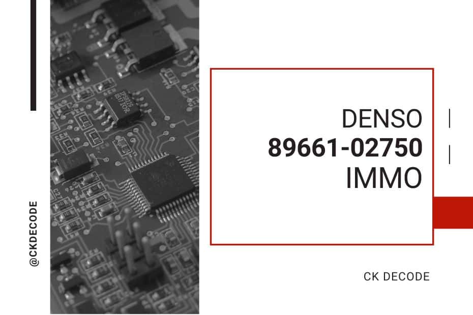 Immo DENSO 89661-02750