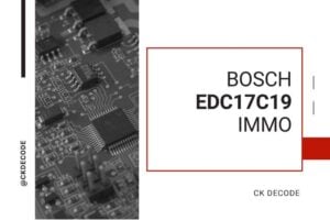 Immo Bosch EDC17C19