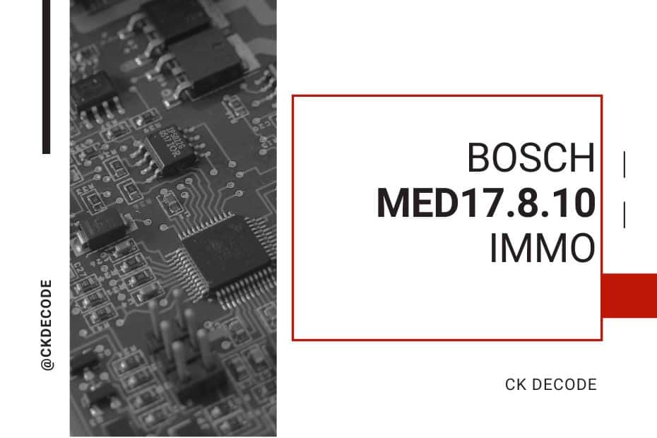 Bosch MED17.8.10 Immo off